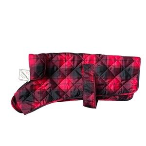 St. John’s Bark Quality Pet Apparel Quilted Checkered Jacket size Large